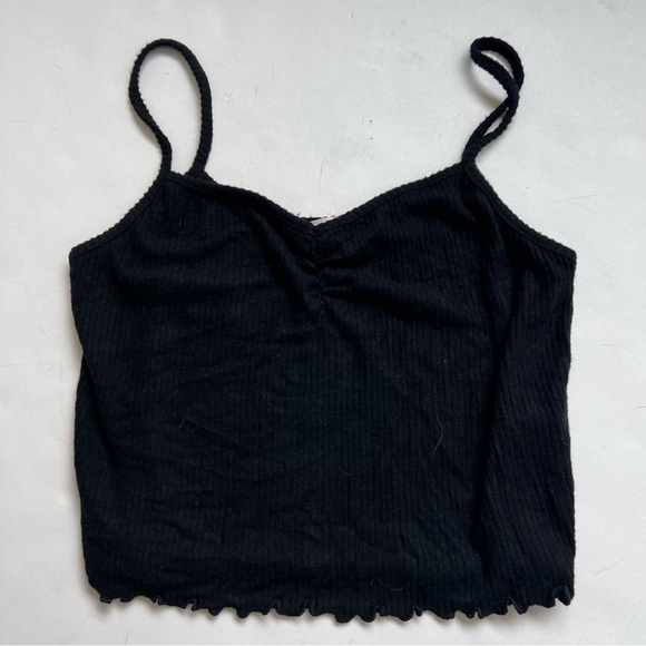 2/25 Bohme Cropped Cami Top Tank Crop Black - Picture 1 of 4